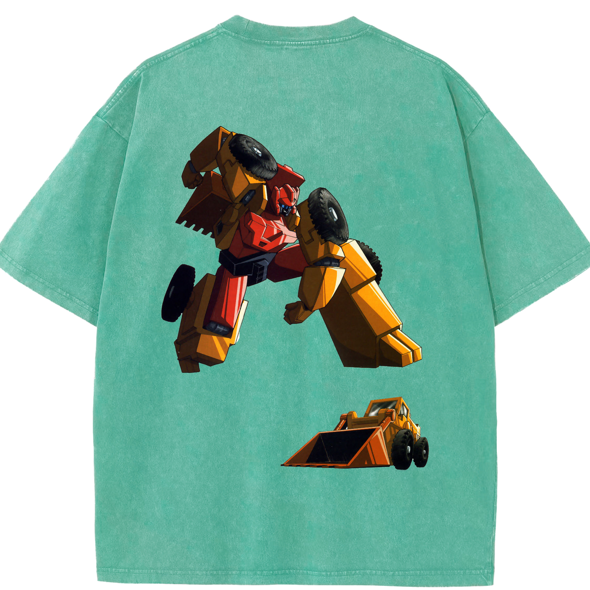 （画像用）  綿100% ヴィンテージ風 半袖Tシャツ（背面プリント）